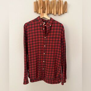 Men H&M button down flannel shirt size medium